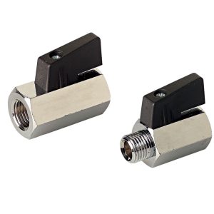 Pirinç altıgen çubuktan minyatür küresel vanalar Tip: MVS